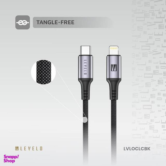 کابل تبدیل Type-C به Lightning لولو مدل LVLOCLCBK طول 1 متر