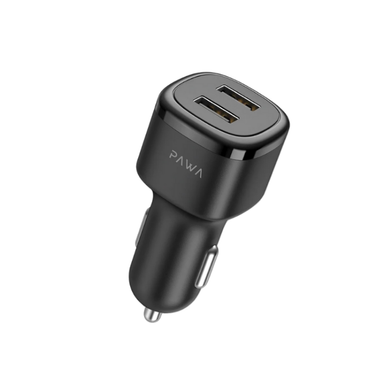 شارژر فندکی پاوا مدل PW-24AICC QC 2.4A 2PO