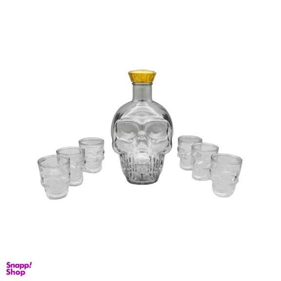 سرویس 7 پارچه پارچ و لیوان طرح اسکلت