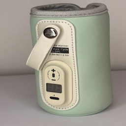 گرم کن شیشه شیر طرح 1 رنگ سبز روشن