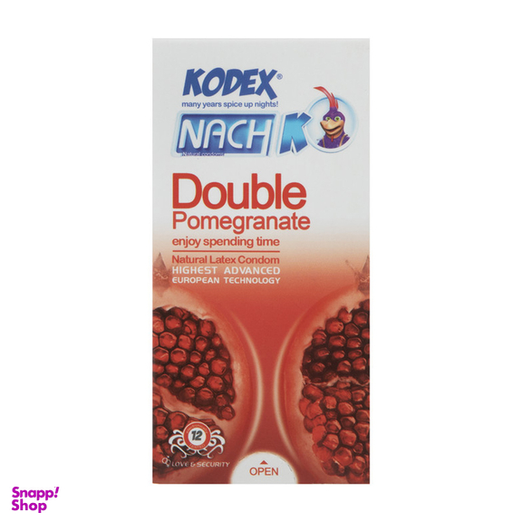 کاندوم ناچ کدکس مدل Double Pomegranate بسته 12 عددی