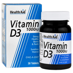 قرص ویتامین دی 1000 میلی گرم هلث اید بسته 30 عددی