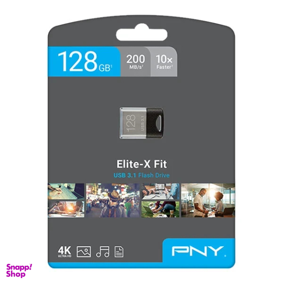 فلش مموری پی ان وای مدل Elite-X Fit USB 3.1 ظرفیت 128 گیگابایت
