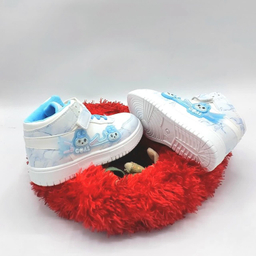 نیم بوت دخترانه مدل RO10219 رنگ سفید آبی