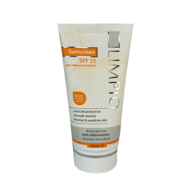 کرم ضد آفتاب بدون رنگ لیمپیو SPF 25 مدل UVA/UVB مناسب انواع پوست حجم 50 میلی لیتر