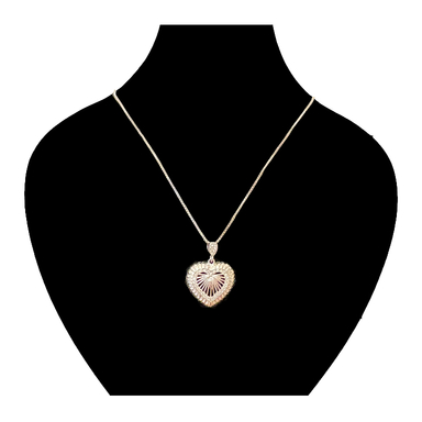 گردنبند نقره زنانه گیرا مدل قلب کد G1034