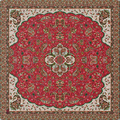 رومیزی ترمه حسینی مدل شاه عباسی