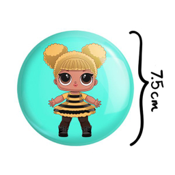 آینه جیبی خندالو طرح عروسک ال او ال LOL مدل تاشو کد 27871