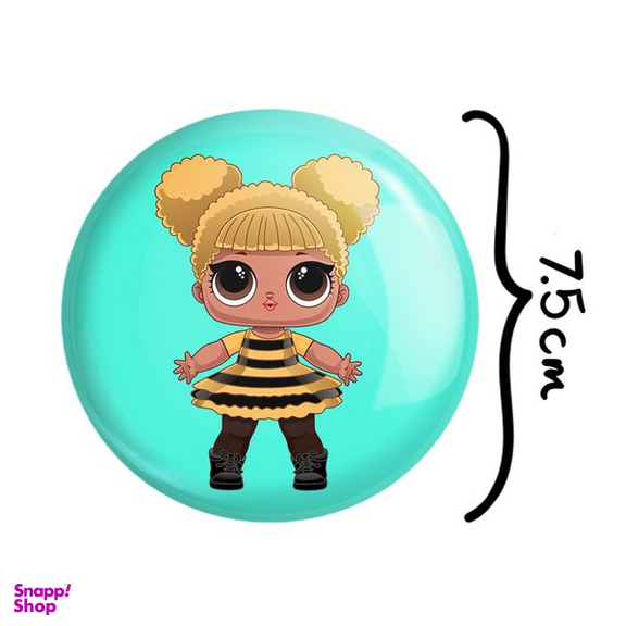 آینه جیبی خندالو طرح عروسک ال او ال LOL مدل تاشو کد 27871