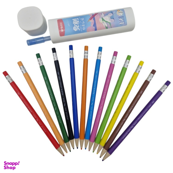 مداد رنگی نوکی 12 رنگ ام اند جی مدل اتودی کد 6901