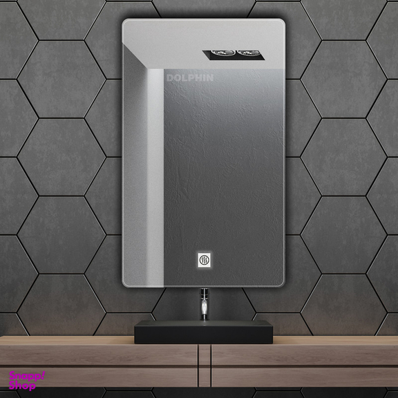 آینه سرویس بهداشتی دلفین مدل ضدبخار HT-60x50-R