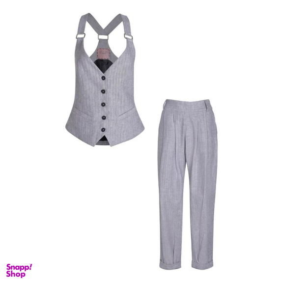 ست جلیقه و شلوار زنانه گره استایل مدل ست صنوبر