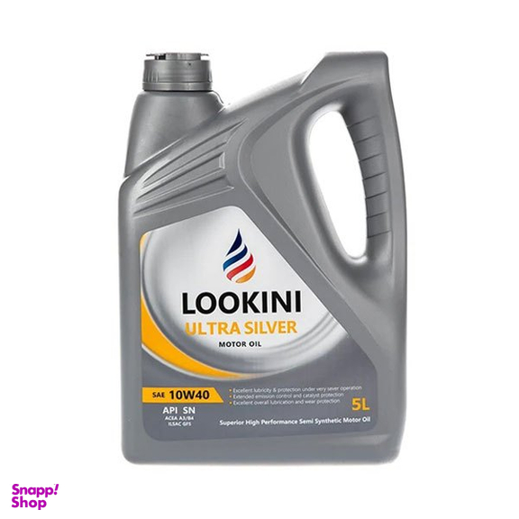 روغن موتور لوکینی مدل 10W40 API SN حجم 5 لیتر