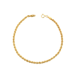 دستبند طلا 18 عیار زنانه دیانا مدل طنابی