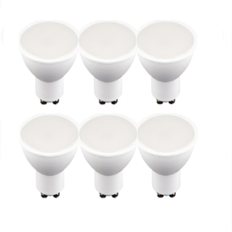 لامپ هالوژن ال ای دی 6 وات افراتاب مدل AF-SGU10-6WD پایه GU10 بسته 6 عددی