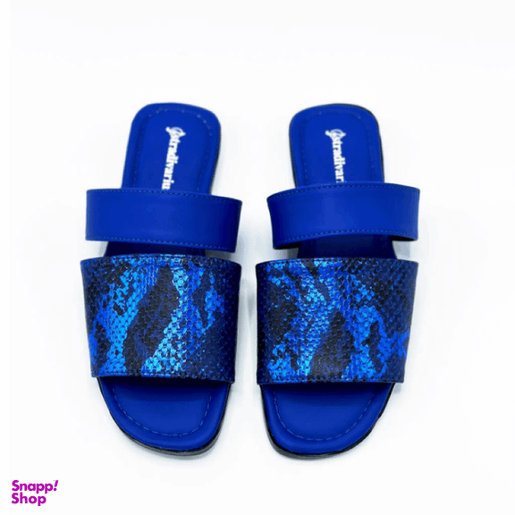 صندل زنانه دیوید جونز مدل Stradivarius-Sandal-SBu48 رنگ آبی