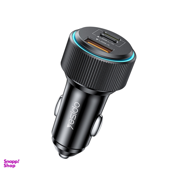 شارژر فندکی سوپر فست شارژ یسیدو مدل YESIDO Y60 38W PD3.0+QC3.0