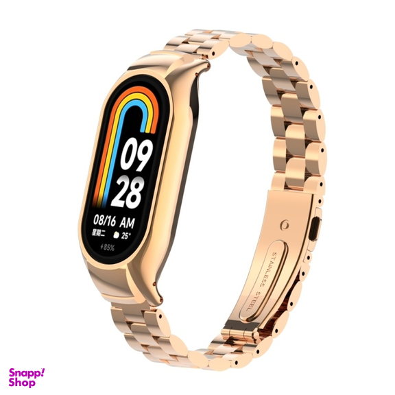 مچ بند هوشمند شیائومی مدل Mi Band 8 به همراه بند فلزی هدیه