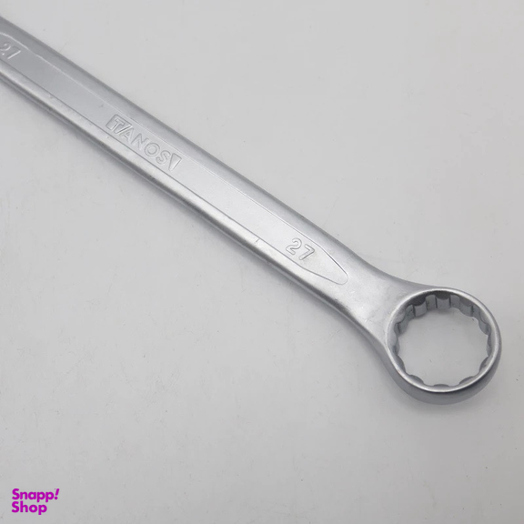 آچار یکسر تخت و یکسر رینگی تانوس مدل SMT-TAKHT RING-27MM-TANOS سایز 27 میلی متر