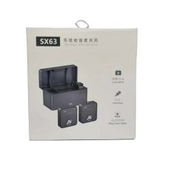 میکروفون بی سیم یقه ای مدل SX63 مجموعه 3 عددی