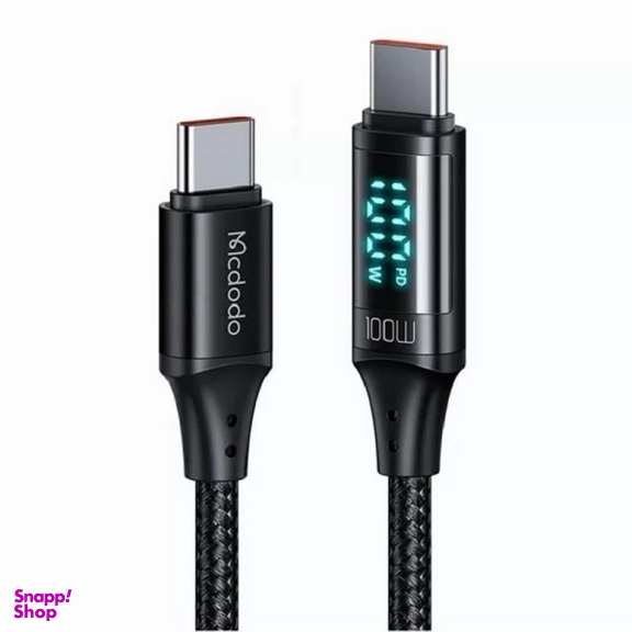 کابل 2 سر تایپ سی صفحه دار مک دودو مدل CA 1100 طول 1.2 متر