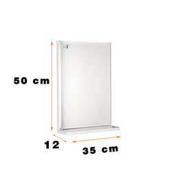 آینه سرویس بهداشتی دلفین مدل Pvc-5035