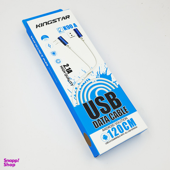 کابل تبدیل USB به MicroUSB کینگ استار مدل K90A طول 1.2 متر