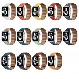 بند گرین مدل Leather Magnets مناسب برای اپل واچ 42/44/45/49 میلی متری