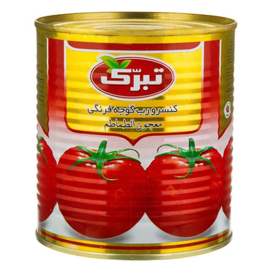 رب گوجه فرنگی تبرک وزن 800 گرم