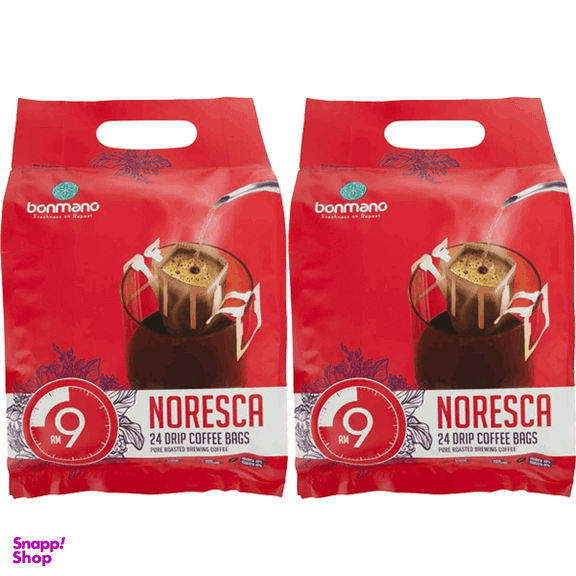 قهوه نورسکا 9 صبح بن مانو بسته 24 عددی مجموعه 2 عددی