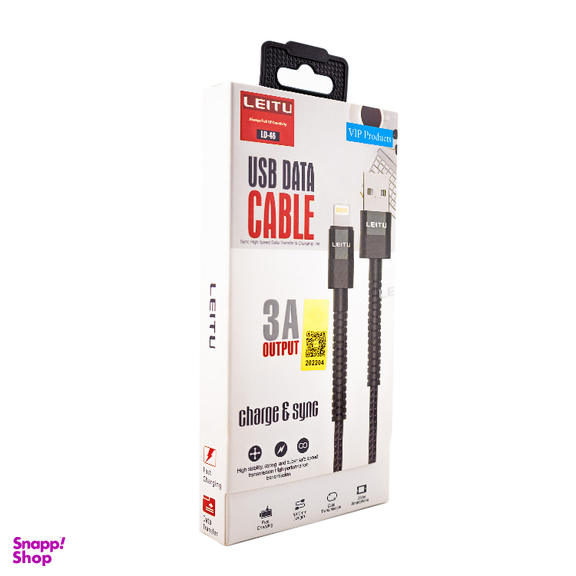 کابل تبدیل USB به Lightning لیتو مدل LD-46 طول 1 متر