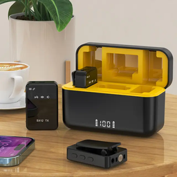میکروفن بی سیم یقه ای مدل SX 12 TX Pro مجموعه 3 عددی