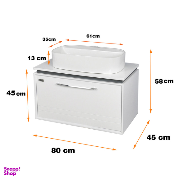 ست کابینت و روشویی دلفین مدل 9102