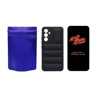 کاور موبایل موبایل مدل M-B Puffer و محافظ صفحه نمایش Anti Static مناسب سامسونگ Galaxy A24