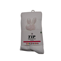 جوراب شلواری دخترانه تابش ایران پود مدل نخ پنبه طرح Khargoosh.sefid,shiri