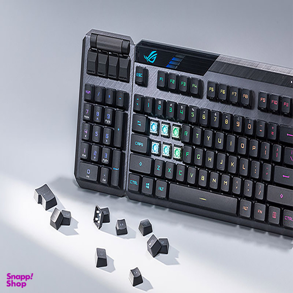 کیبورد بی سیم مخصوص بازی ایسوس مدل ROG Claymore II Aura RGB