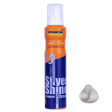 فوم خنثی کننده زردی مو های دکلره مارال مدل Silver Shine حجم 200 میلی لیتر رنگ دودی نقره ای