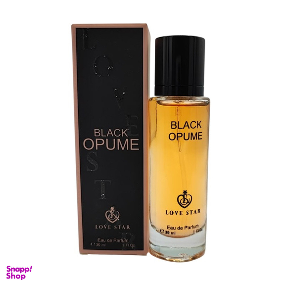ادوپرفیوم زنانه لاو استار مدل بلک اوپیوم بله رایحه گرم و تند حجم 30 میلی لیتر