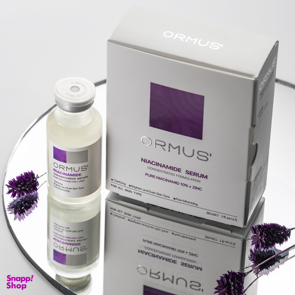 سرم پوست اورموس مدل نیاسینامید حجم 30 میلی لیتر