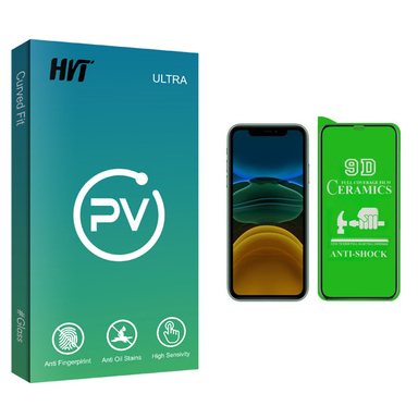 محافظ صفحه نمایش سرامیکی اچ وی تی مدل PV glass مناسب برای گوشی موبایل اپل IPHONE XR/11