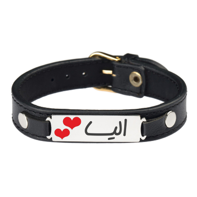 دستبند زنانه گیلواره زراوشان مدل چرم الیسا کد CLK38