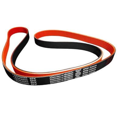 تسمه دینام رایکالتون مدل مولد روکش دار EPDM کد 6PK1564 مناسب پژو 206 تیپ 2 و 3