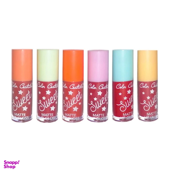 رژ لب مایع Color Castile کد 2 مجموعه 6 عددی