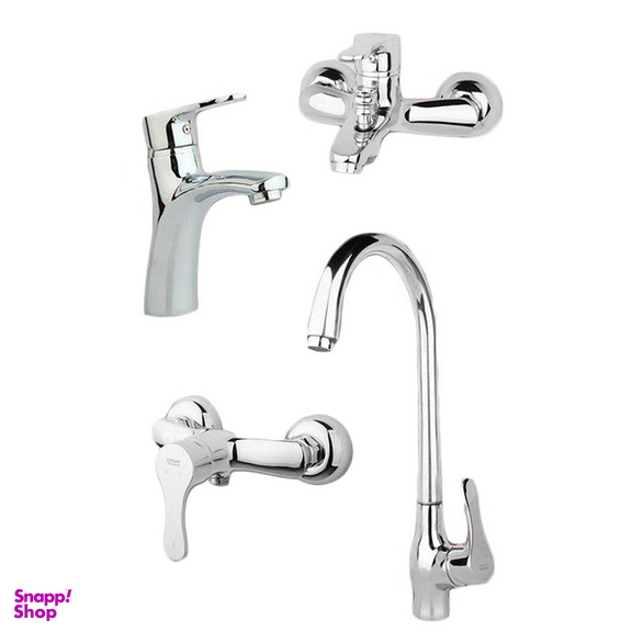 ست شیرآلات راسان مدل صدف مجموعه 4 عددی