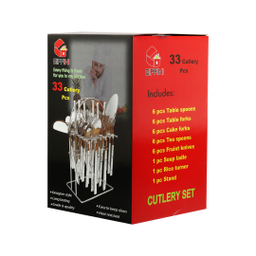 سرویس قاشق و چنگال 33 پارچه جی فی نی مدل R-W-L