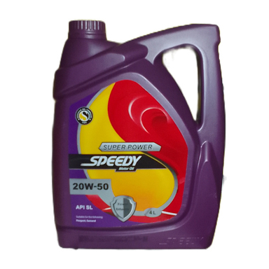 روغن موتور خودرو اسپیدی 20W-50 SL مدل سوپر پاور طرح جدید حجم 4 لیتر