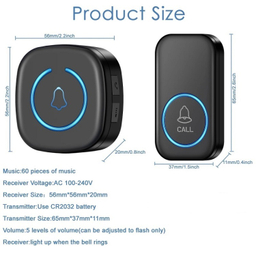 زنگ بی سیم هوشمند مدل Smart b3 مجموعه 2 عددی