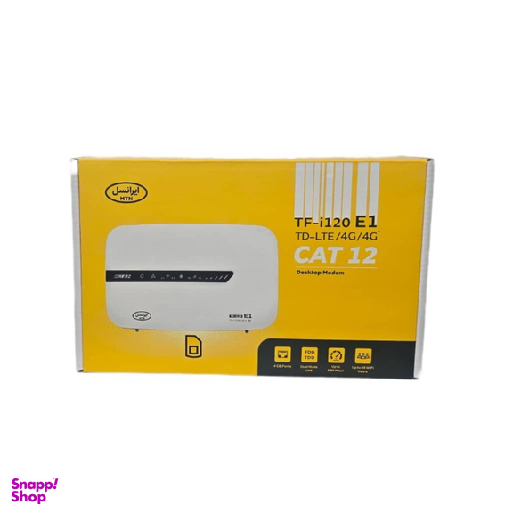 مودم TD-LTE رومیزی ایرانسل مدل TF-i120 E1 به همراه 50 گیگابایت اینترنت هدیه