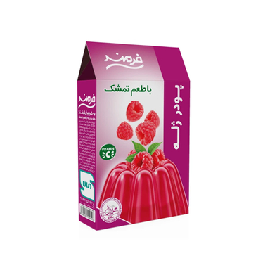 پودر ژله با طعم تمشک فرمند وزن 100 گرم