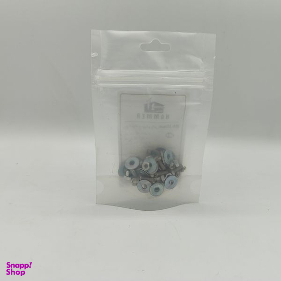 پیچ و مهره و واشر هامر مدل استوانه کد M4-10mm بسته 75 عددی